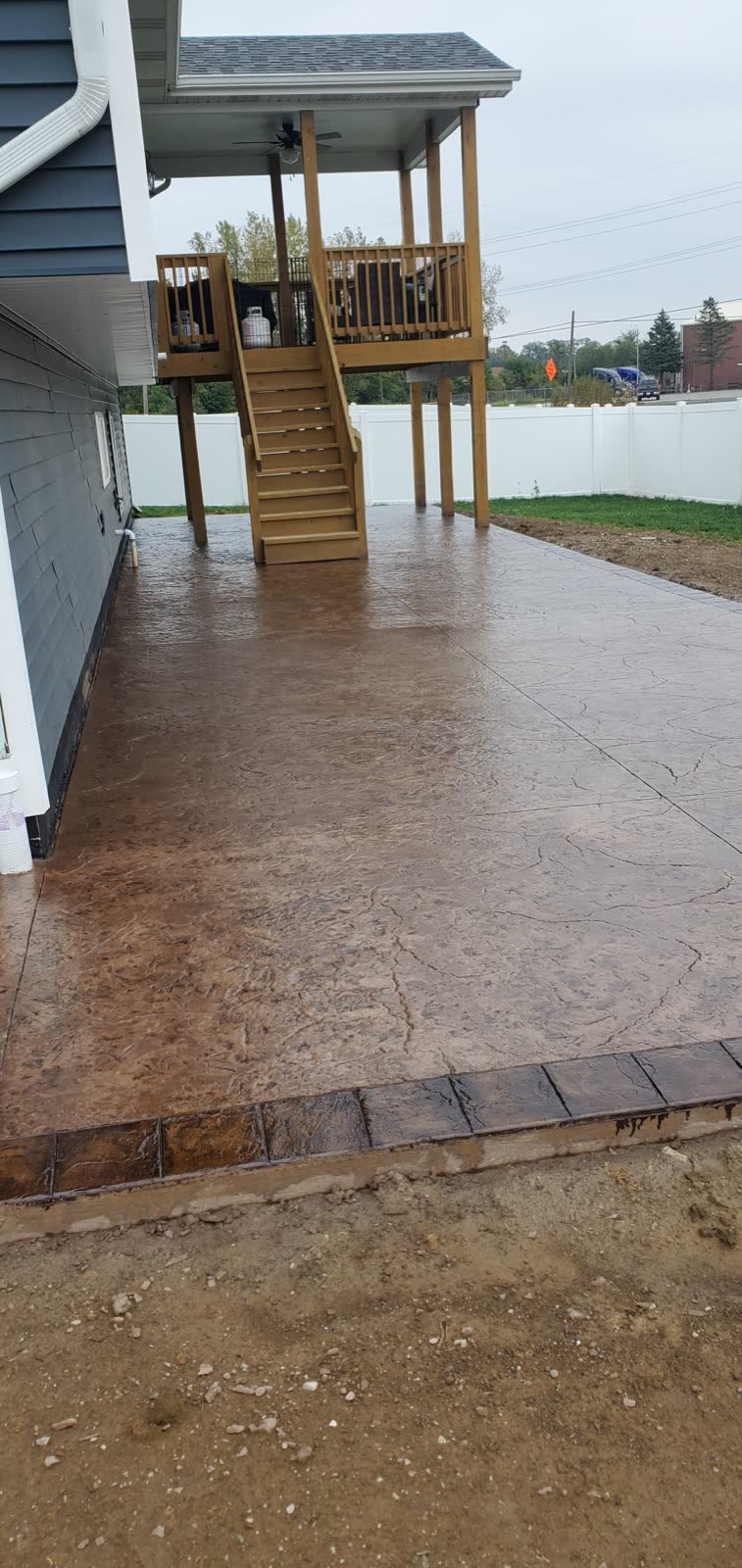 Stamped concrete detail